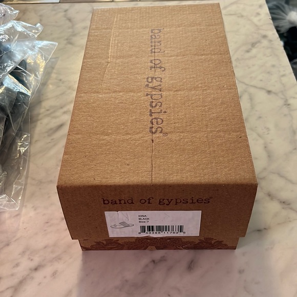 Band of gypsies Black Leather Sandal size 7 - Picture 3 of 3